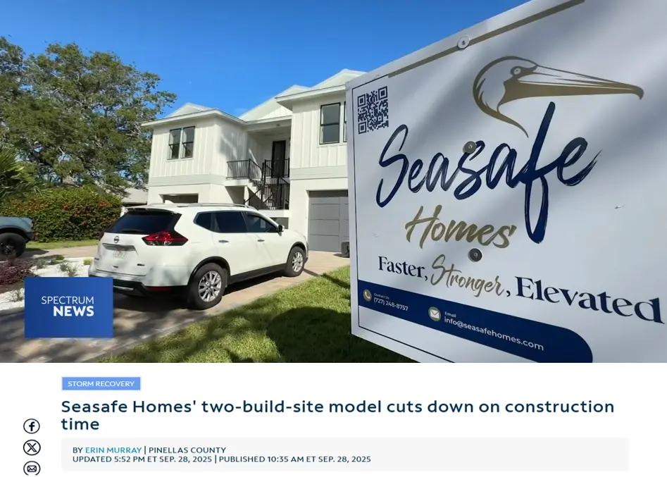 Seasafe Homes Featured on Spectrum News 9